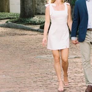 Lulus white tied bow dress